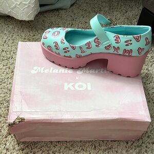 Melanie martinez limited edition koi alphabet mary jane style shoes.